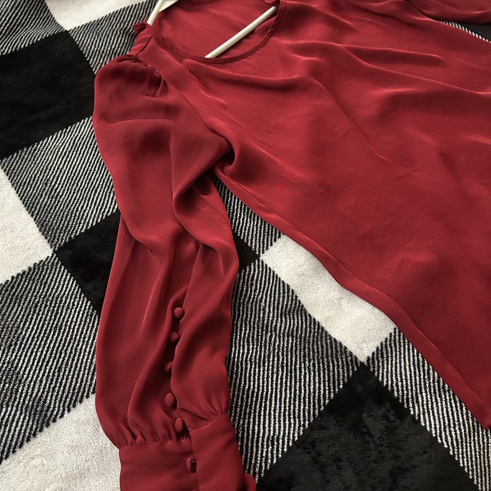 Express Deep Red Top - Picture 4 of 4